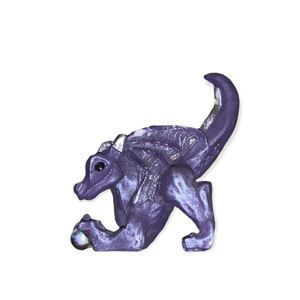 Purple Dragon Glass Ball Statue, Great Condition